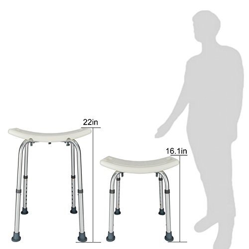 OMECAL Upgraded 450 LBS Medical Shower Bath Chair Seat,Stool Transfer Bench Seat, SPA Bathroom Bathtub Chair No-Slip