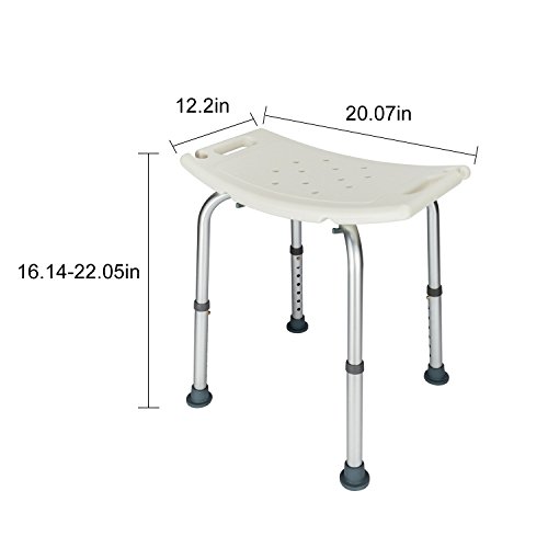 OMECAL Upgraded 450 LBS Medical Shower Bath Chair Seat,Stool Transfer Bench Seat, SPA Bathroom Bathtub Chair No-Slip