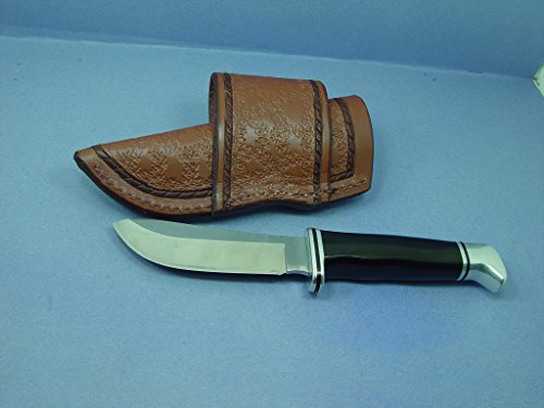 Buck 103 Cross Draw Genuine Leather Knife Sheath, 7" Right/Left Hand Knife Holster, Dyed Light Brown