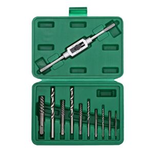 OCGIG 11 PCS Damaged Broken Screw Extractor Drill Bit Bolt Stud Remover Tool Kit Set