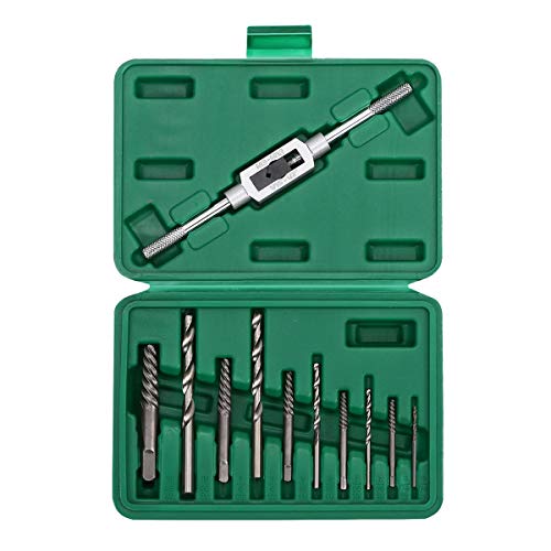 OCGIG 11 PCS Damaged Broken Screw Extractor Drill Bit Bolt Stud Remover Tool Kit Set