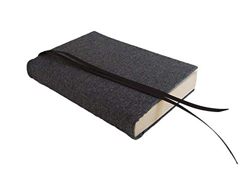 5 Inch Trade Paperback Book Cover Small Size for Adults, 5x7, DARK GREY HEATHER Stretch Fabric Book Cover for Paperback or Hardcover Book Sleeve Small Book Covers