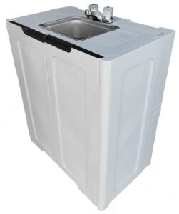 portable sink self contained hot and cold water