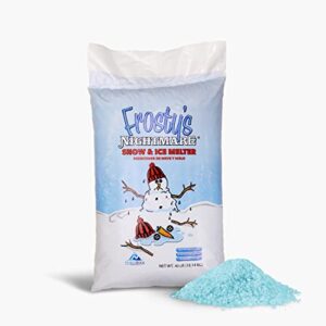 dart sesonal products fn40 frosty's nightmare ice melt blend bag, 40 pounds, white