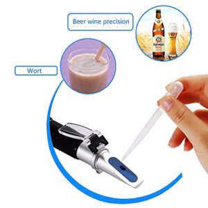 【The Best Deal】OriGlam RSG-100ATC Black Brix 0-32% Refractometer Beer Sugar Wine Alcohol Wort SG Meter Saccharimeter Handheld Tester Tools