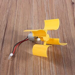 Electricity Generator, Micro Wind Turbines Dc Motor Vertical Motor Blades DIY Kit for Science Education Experiment, 5.5 m/s