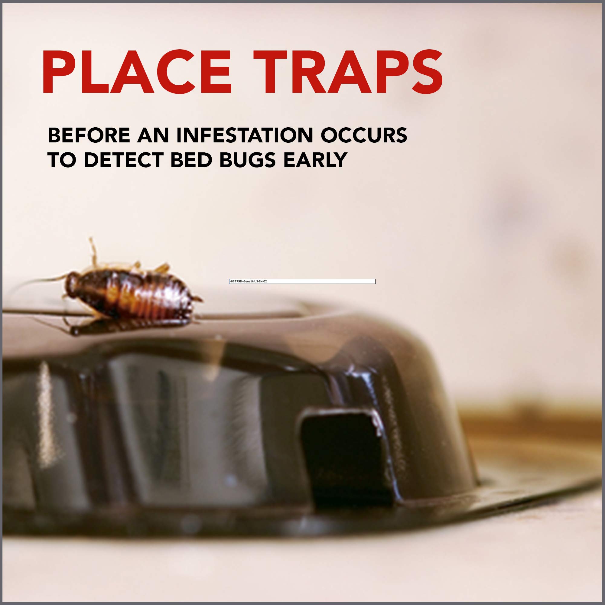 Raid Bed Bug Detector and Trap, For Indoor Use, 4 Count
