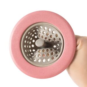 CORNERJOY 4 PCS Silicone Kitchen Sink Strainer,Large Wide Rim 4.5" Diameter