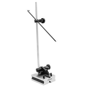 groz universal surface gauge | scriber length: 7-inch | spindle length: 12-inch with extra 9-inch spindle | accurately scribe lines & transfer measurements | #03201