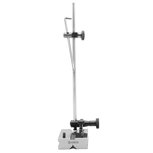 Groz Universal Surface Gauge | Scriber Length: 7-inch | Spindle Length: 12-inch with Extra 9-inch Spindle | Accurately Scribe Lines & Transfer Measurements | #03201