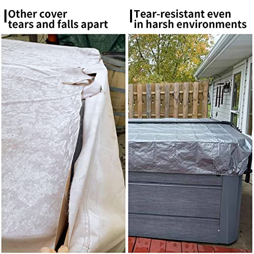 hot tub Cover Cap Prevent Snow rain Swim spa Cover Bag 92" Lx92 Wx12 H