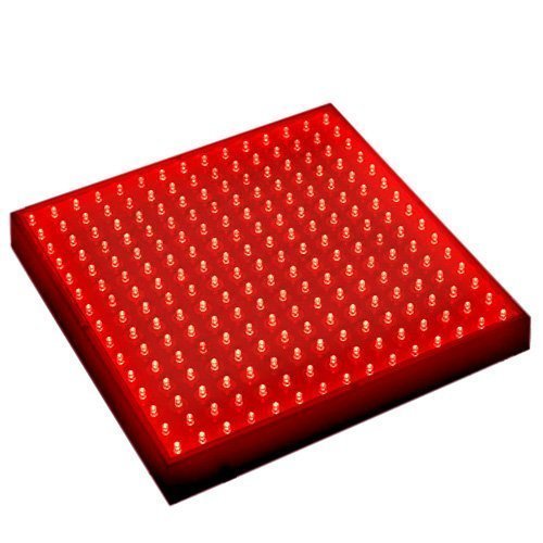 HQRP 660 nm 14W 225 LED Pure Red Grow Light Panel for Growing Flowers Orchids, Bonsai, Hibiscus, Saffrons + Hanging Kit