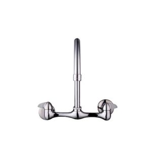 Glacier Bay 2-Handle Wall Mount High-Arc Kitchen Faucet in Chrome-67735-0001