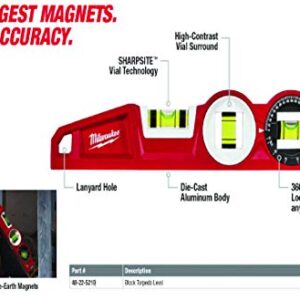 Milwaukee MLBXC48 10 Inch/24 Inch/48 Inch REDSTICK Box and Torpedo Level Set