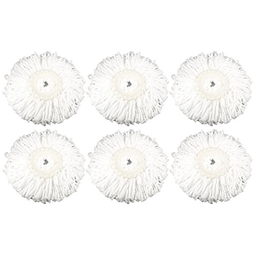 6 Pack Felji Microfiber Replacement Mop Pads Fit Hurricane PRO 360 Rotating Spin Magic