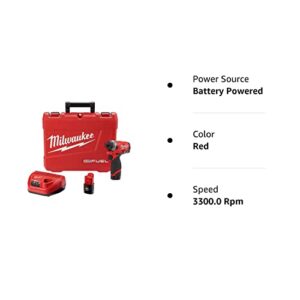 M12 Fuel 1/4" Hex Impact Driver Kit