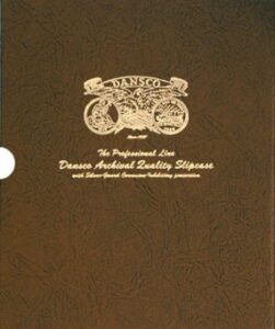 7/8 inch slipcase for dansco album 6122 liberty seated dimes 1837-1891. archival quality with silver-guard corrosion inhibiting protection.