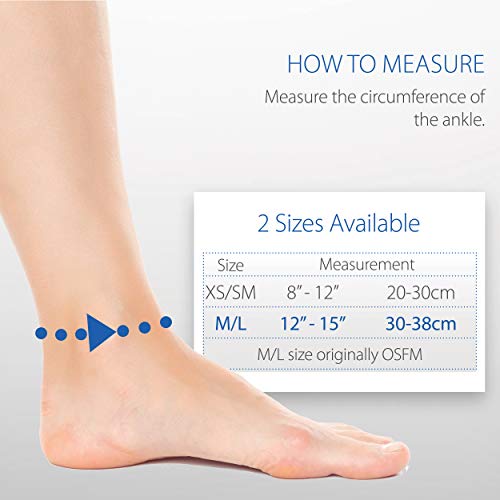 Core Products FootFlexor Foot Drop Brace for Walking, Soft Ankle Foot Orthosis for Men and Women - Medium/Large