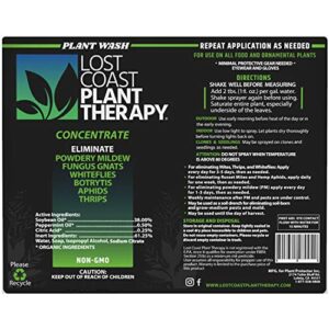 LOST COAST PLANT THERAPY New Plant Therapy Organic Fungicide, Insecticide, Miticide Natural Plant Protection Concentrate - 2.5 gallon