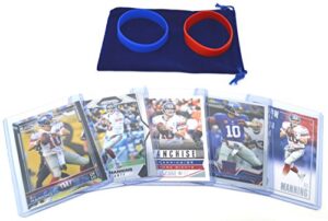 eli manning football cards assorted (5) bundle - new york giants trading cards # 10