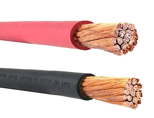 4/0 Gauge AWG - Flex-A-Prene® - Welding/Battery Cable - Black & Red - 600 V - Made in USA (5 FEET OF EACH COLOR)