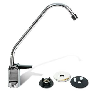 aquaboon non-air gap ro faucet - reverse osmosis faucet chrome finish - drinking water faucet for kitchen sink fits water filtration system - filtered water faucet stainless steel - beverage faucet