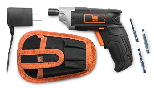 WEN 49103 3.6V Lithium-Ion Cordless Electric Screwdriver with Bits & Belt Holster
