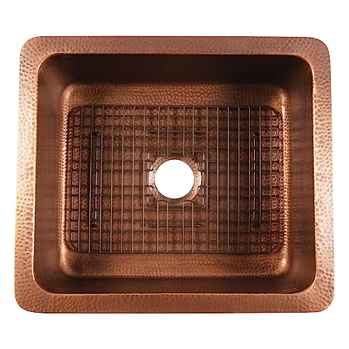 SinkSense Foster 25" x 17" Kitchen Sink Bottom Grid, Antique Brown