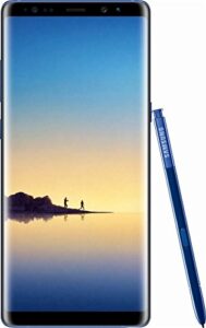 samsung galaxy note8 64gb unlocked gsm lte android phone w/dual 12 megapixel camera - deep sea blue