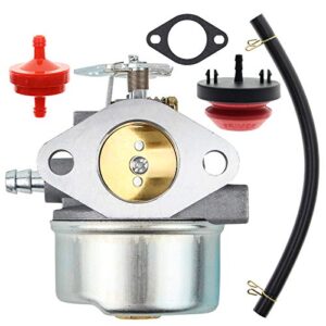 AUTOKAY Snow Blower Generator Carburetor for Tecumseh HMSK80 HMSK90 8hp 9hp 10hp LH318SA LH358SA for Chipper Shredder 640054 640349 Carb