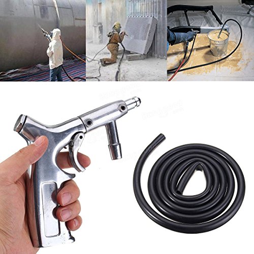 Jewboer Sand Blaster Gun Kit,Sandblaster Gun for Sandblasting Cabinet Machine Abrasive Blaster with Ceramic Nozzle,Siphon Feed