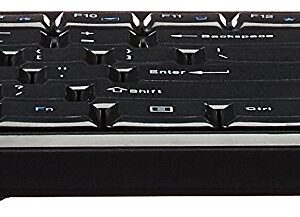 Amazon Basics 2.4GHz Wireless Computer Keyboard and Mouse Combo, Quiet and Compact US Layout (QWERTY), Black