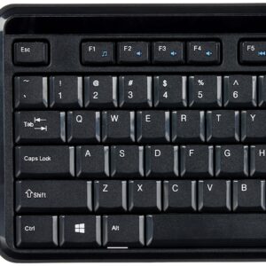 Amazon Basics 2.4GHz Wireless Computer Keyboard and Mouse Combo, Quiet and Compact US Layout (QWERTY), Black