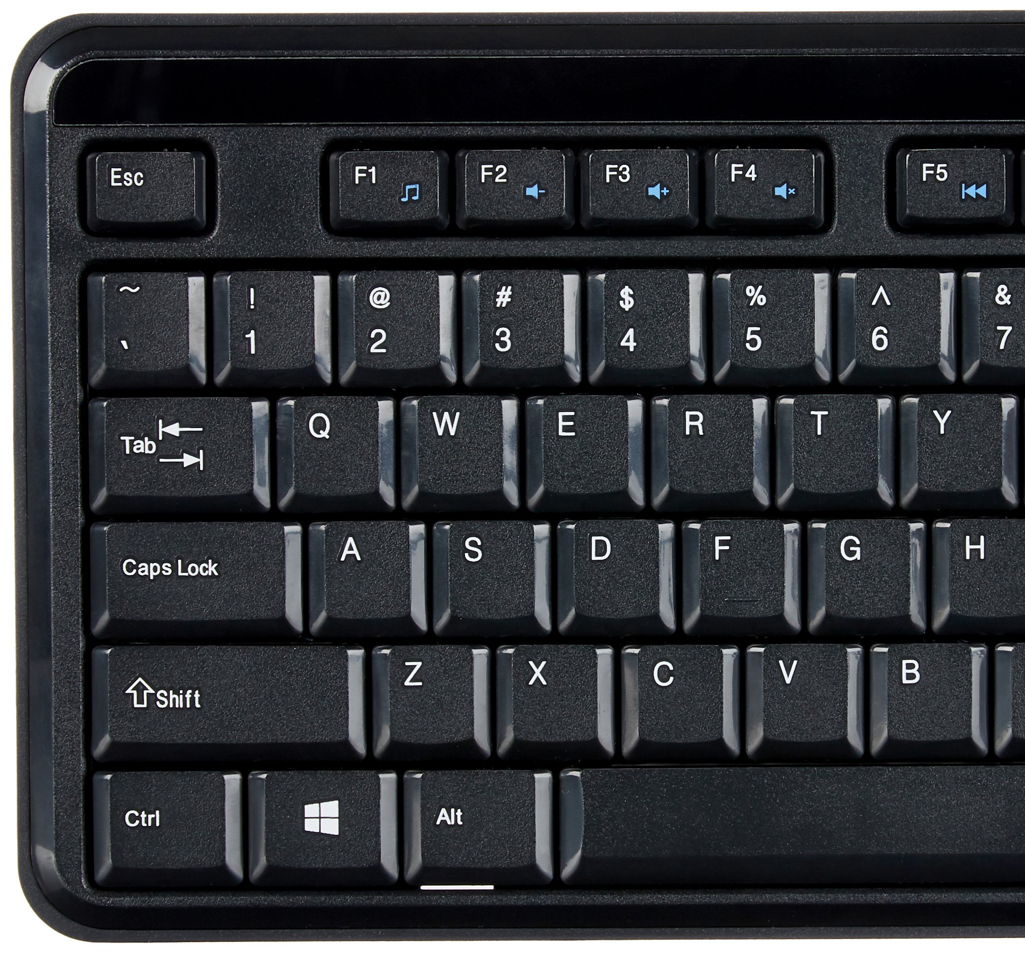 Amazon Basics 2.4GHz Wireless Computer Keyboard and Mouse Combo, Quiet and Compact US Layout (QWERTY), Black