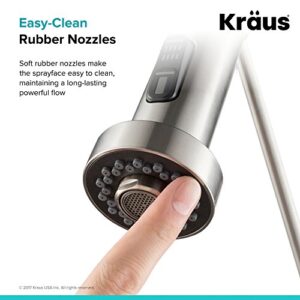 Kraus KFS-1SS Dual Function Kitchen Faucet Sprayer, Stainless Steel 4.4" x 2"