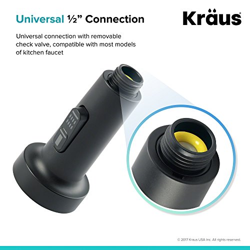 Kraus KFS-1MB Dual Function Kitchen Faucet Sprayer, Black