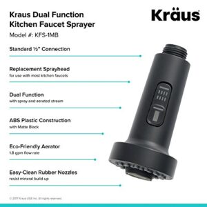 Kraus KFS-1MB Dual Function Kitchen Faucet Sprayer, Black