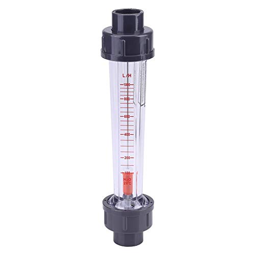 100-1000L/H Plastic Tube Type Water Rotameter Instantaneous LZS-15 Liquid Flow Meter Float Double Thread Female Connector for DN 15 Tube