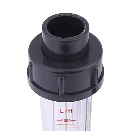 100-1000L/H Plastic Tube Type Water Rotameter Instantaneous LZS-15 Liquid Flow Meter Float Double Thread Female Connector for DN 15 Tube