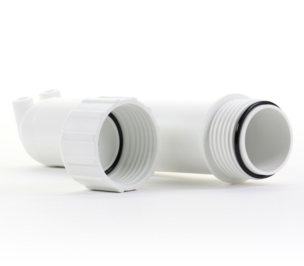 Hydronix MH03-1812WH Reverse Osmosis Membrane Housing for 30, 50, 75, 100, 125 GPD 12" membranes - White, 1/8" NPT Ports