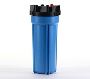 hydronix hf5-10blbk34pr water filter housing nsf listed 10" ro, whole house, hydroponics - 3/4" ports, blue w/pr