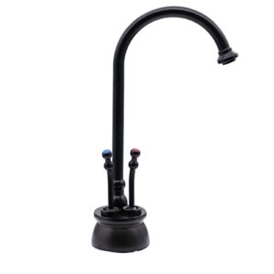 Westbrass D262HFP-12 Docalorah 10" 2-Handle Hot and Cold Water Dispenser Faucet with Instant Hot Water Tank System, Oil Rubbed Bronze