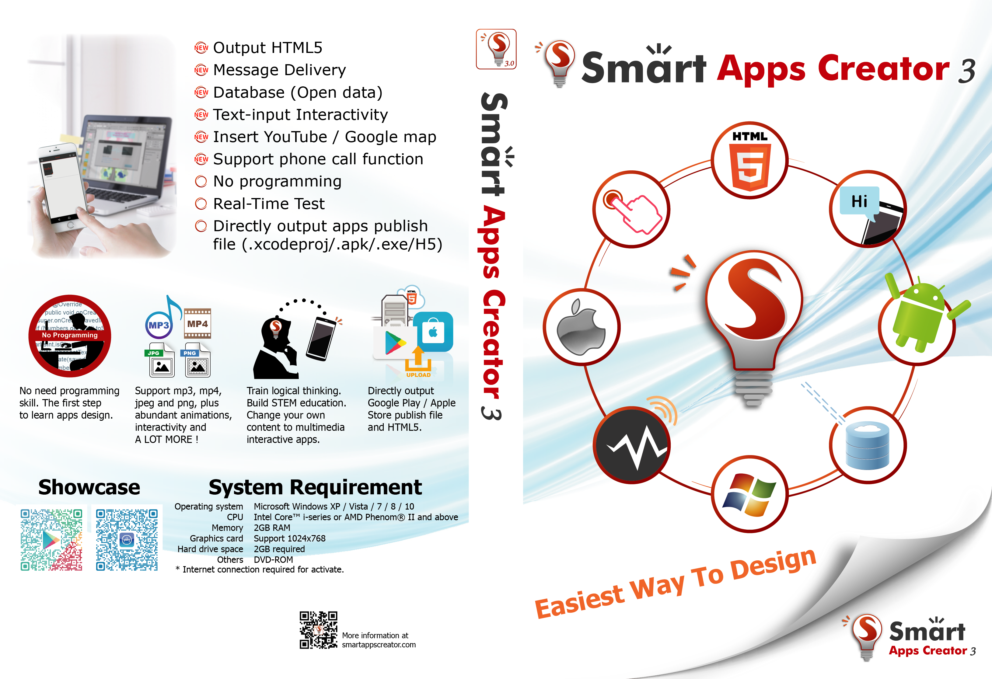 Smart Apps Creator 3, Easiest Way To Design App + HTML5 (One-year subscription) [Download]