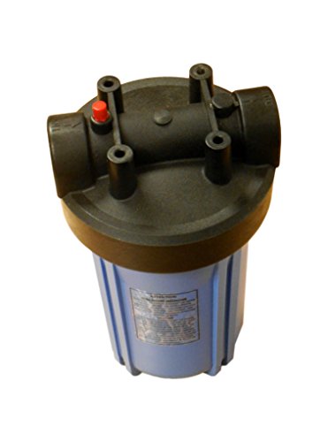 Hydronix HF45-10BLBK10PR Water Filter Housing NSF Listed 10" - 1" Ports w/PR