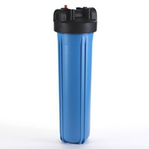 Hydronix HF45-20BLBK15PR Water Filter Housing 20" Blue 4.5" Big Body Size - 1.5" Ports w/PR