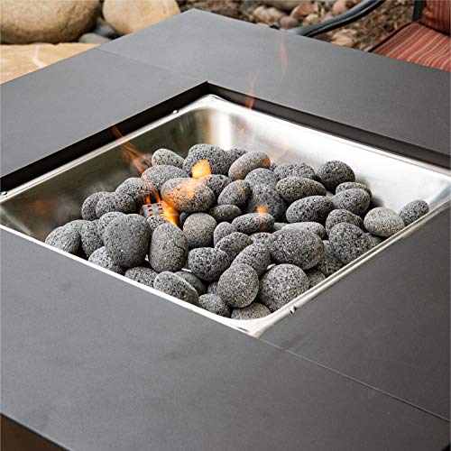 Red 2 Inch - 4 Inch Fire Rock | Fireproof and Heatproof Round Pebbles for Indoor or Outdoor Gas Fire Pits and Fireplaces - Natural, Hand-Picked Stones | 10 Pounds