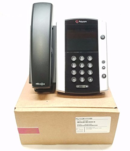 Polycom VVX 500 12-line Business Media Phone, Power Supply Not Included (Certified Refurbished)