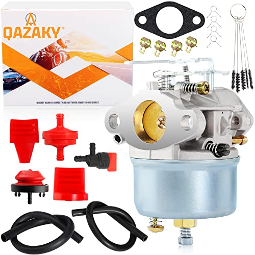 QAZAKY Adjustable Carburetor Compatible with Tecumseh 632107 632378 632536 640084 640105 640299 632107A 632378A 640084A 640084B 640299A 640299B 3.5HP 4HP 5HP HS50 LH195SP OHSK110 OHSK120 OHSK125 Carb