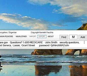 My Password and Text Encryption / Organizer Software