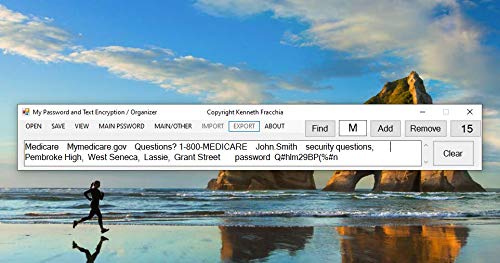 My Password and Text Encryption / Organizer Software